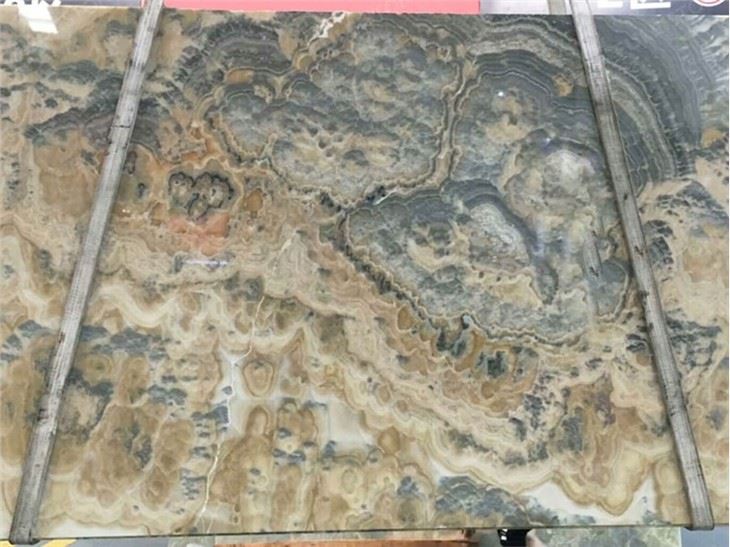 Grey Bubble Onyx Slab